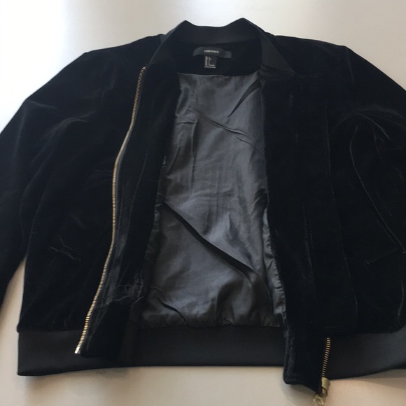 Forever 21 Velvet Bomber Jacket - Picture 7 of 7